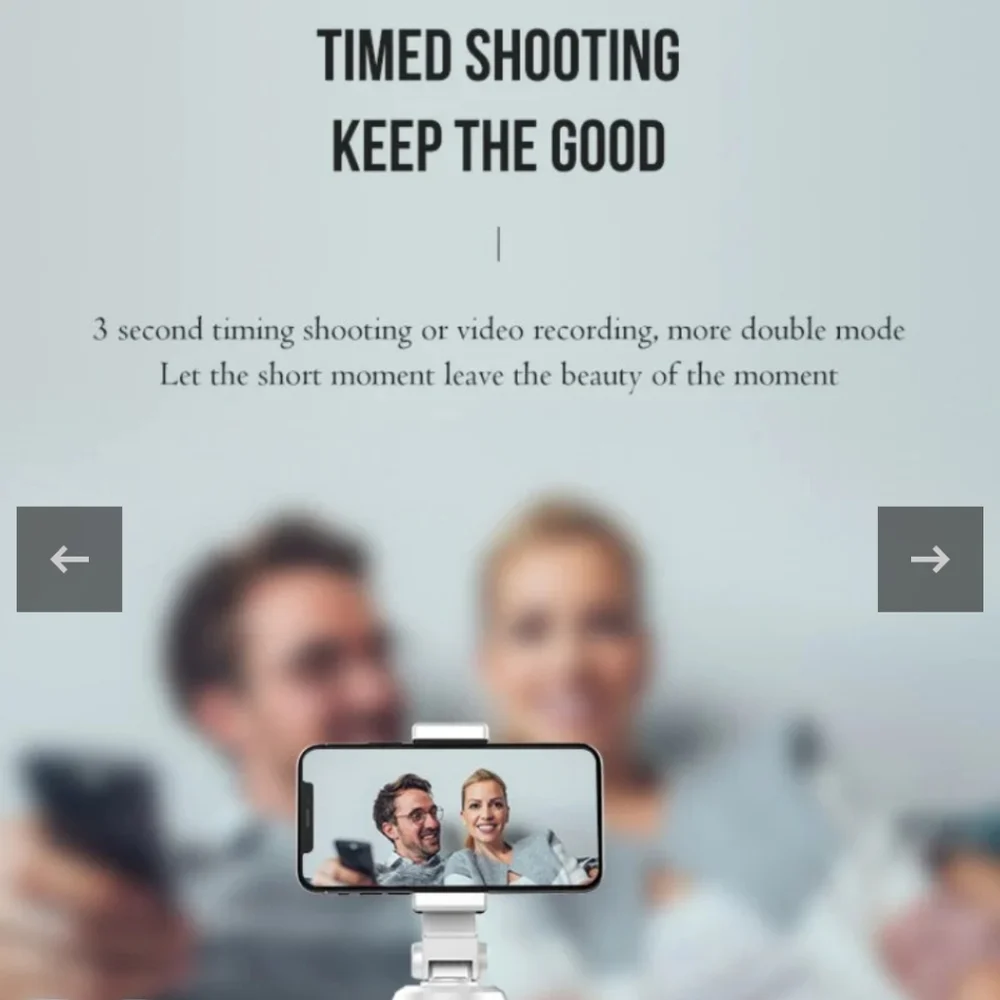 The smart personal cameraman 360° auto rotation